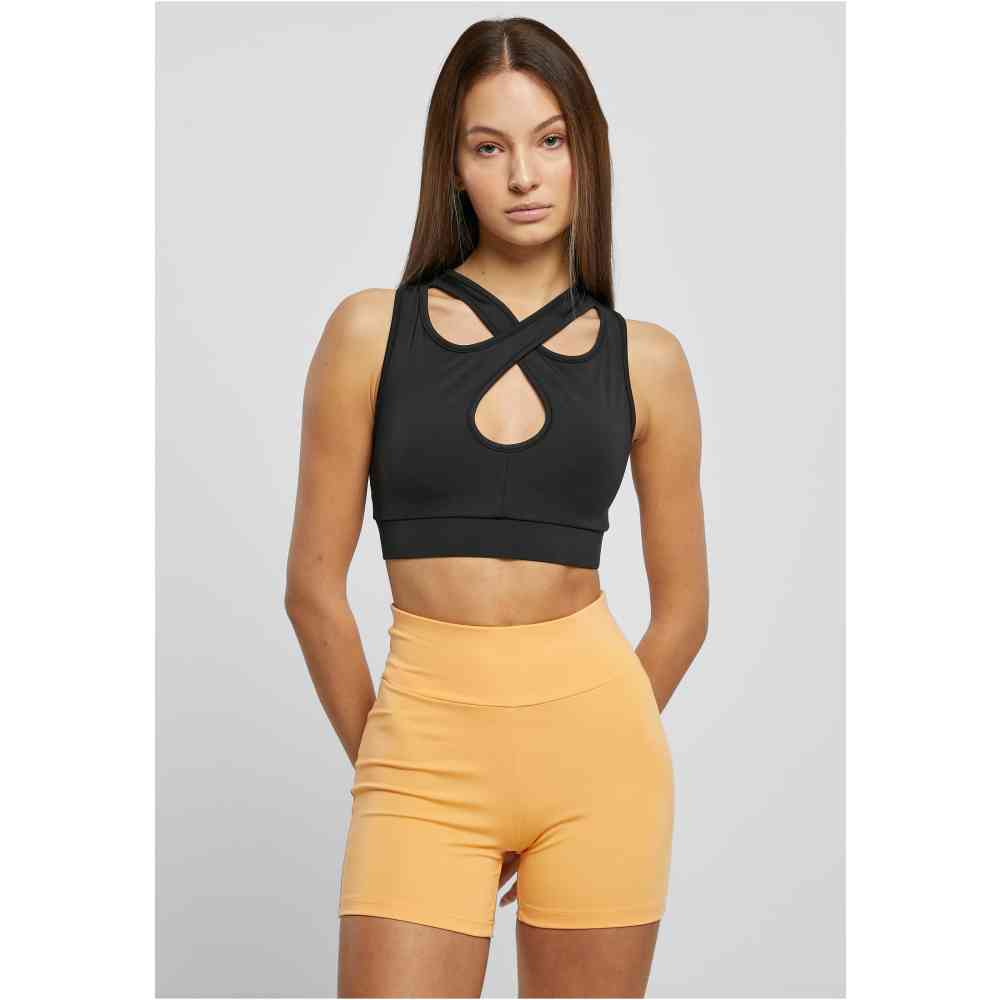 Urban Classics - Crossed SportBH - Zwart